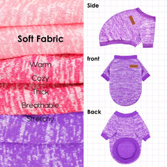 BAOBICUTE dog sweater color-variants display stylish winter options