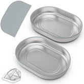 Baofum stainless steel bowl set for automatic feeders, tidy and safe meals.