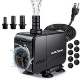 BaoZqua 320GPH submersible pump delivers calm water circulation for aquariums.