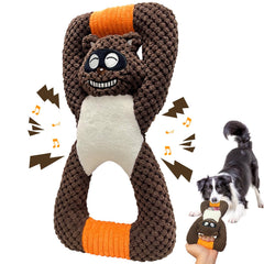 BAPSOUZU plush raccoon toy for small dogs β tug action boosts playtime