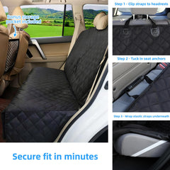 Bark Lover Deluxe universal fit secures with side flaps and straps.