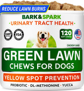 BARK&SPARK Green Grass Chews bottle for lawn urine neutralization