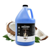 Bark2Basics deshedding shampoo bottle for dogs, concentrated formula for strong coats.