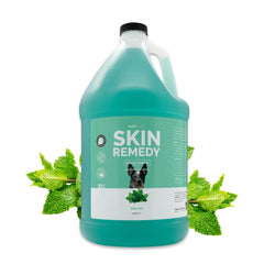 Bark2Basics Skin Remedy dog shampoo bottle-front showing natural formula for irritated skin