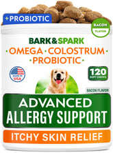 BARK&SPARK advanced allergy chews for healthy skin in bacon flavor