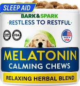 BARK&SPARK MAX Strength calming chews pack shot for dogs.