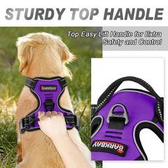 Chest attachment point on BARKBAY harness offering no-pull guidance