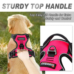 BARKBAY No Pull Harness chest clip closeup for front-guided walks.