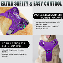 BARKBAY Reflective strips harness enhances visibility for safety