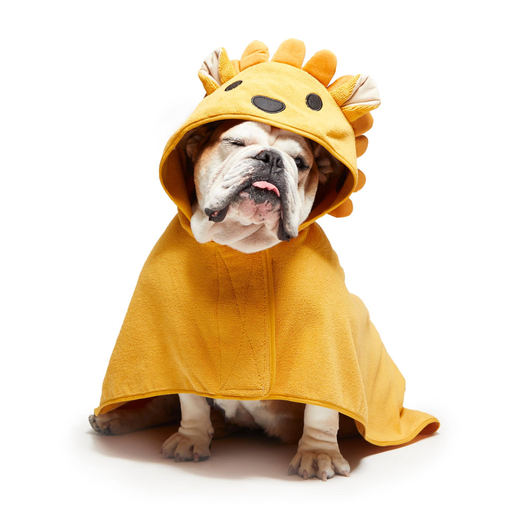 Barkbox Dog Bathrobe showcasing fast-drying microfiber for quicker post-bath dryness