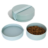 Barkin' Trails travel bowls with nested setup for easy packing on outdoor trips