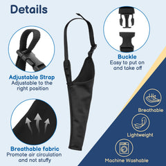 BARKLESS dog surgery sleeve left leg provides secure, comfortable coverage