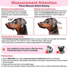 BARKLESS padded nose pads reduce nose rubbing during walks.