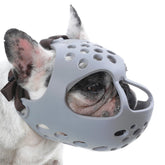 BARKLESS Short Snout Muzzle with three-hole design for easier breathing.