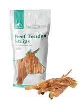 BARK'N BIG beef tendon chews packaging shown with USA-made single-ingredient promise.