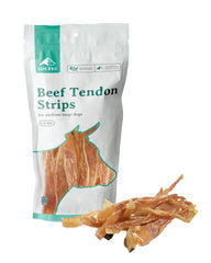 BARK'N BIG beef tendon chews packaging shown with USA-made single-ingredient promise.