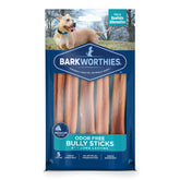 Barkworthies odor-free bully sticks, a long-lasting chew for dogs with minimal odor