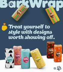 BARKWRAP BAG 20-micron leakproof bags seal in odors during walks.