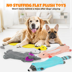 BARRGALIN Rabbit No Stuffing Squeak Toy for solo play and boredom relief