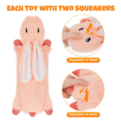 BARRGALIN Squirrel No Stuffing Squeak Toy designed for fetch and tug