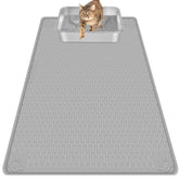 Bartuke cat litter mat provides full coverage for larger boxes with 40x28 inch dimensions.