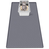 Bartuke cat litter mat showing large coverage that helps protect floors