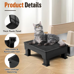 Bartuke large aperture plastic panel captures paw litter