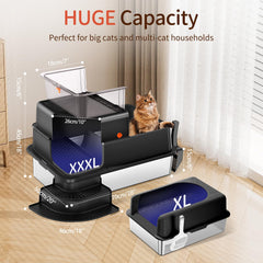 Bartuke XXXL side profile highlights durable stainless steel and easy cleaning.