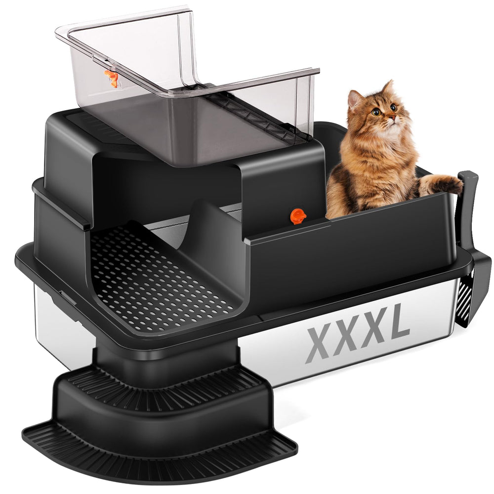 Bartuke XXXL top view showing spacious interior for large cats.