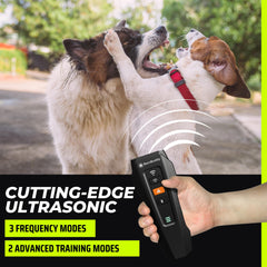 BarxBuddy 2nd Gen ultrasonic mode demonstrating quiet training cues