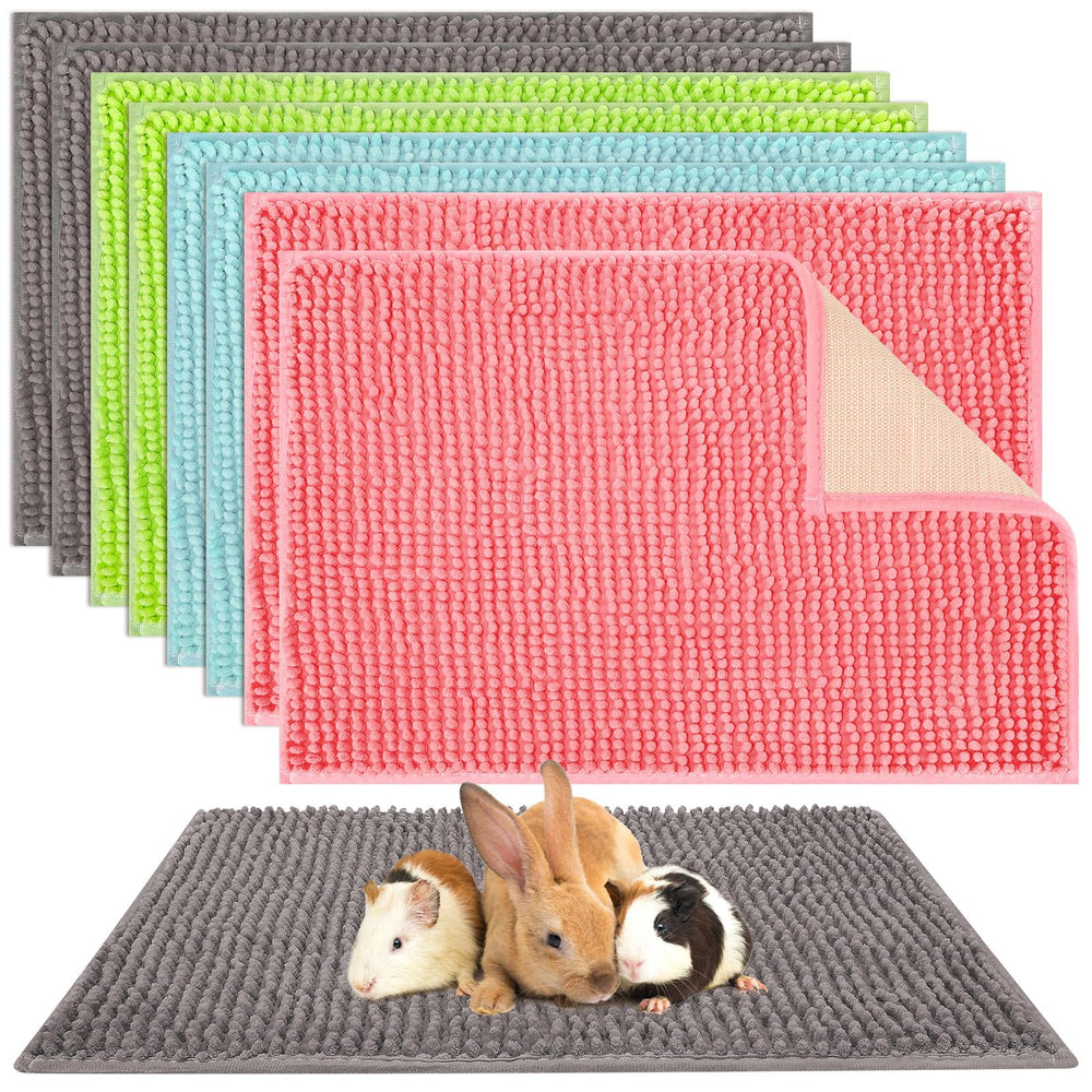 Barydat guinea pig cage liner in gray, soft microfiber for cozy bedding and easy cleaning.