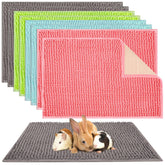Barydat guinea pig cage liner in gray, soft microfiber for cozy bedding and easy cleaning.