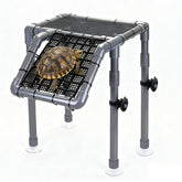 Battbeyle turtle basking platform on a wide dock for secure large-tank basking