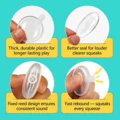 Durable construction of BBeary Squeakers designed for long-lasting play