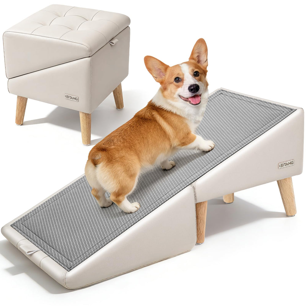 BBtang 16-inch dog stairs height for easier couch access and joint-friendly support.