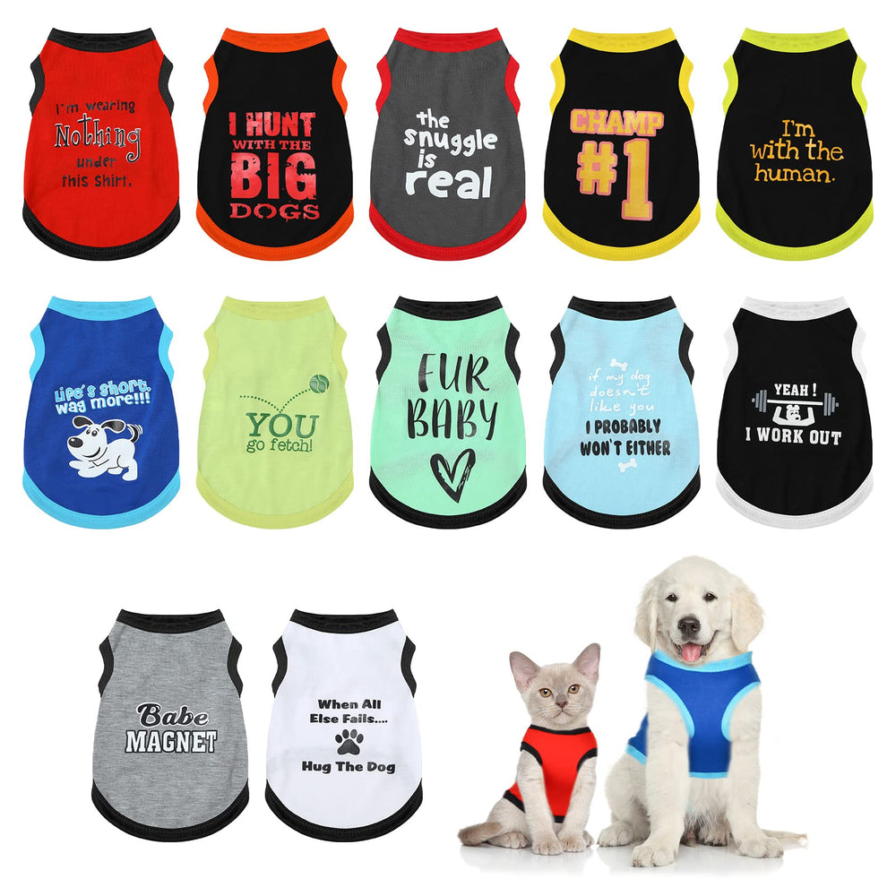 BBTO dog shirts 12 styles back graphics for playful look