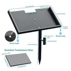 BCMCZCDC memorial-plaque-support anchors securely for garden displays