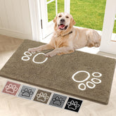 Bcoimo Super Absorbent Dog Door Mat at the front door soaks up moisture