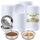 BeaAiwa bulk disposable cat bowl liners (600) for quick, clean meals.
