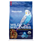 Beakology Wild Wellness parakeet food β front bag showcasing packaging and organic promise for easy feeding