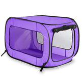 Beatrice Home Fashions pop-up dog crate for travel, lightweight and easy to carry.