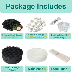 Beaufan black sponge filter supports multi-stage filtration for clearer water.