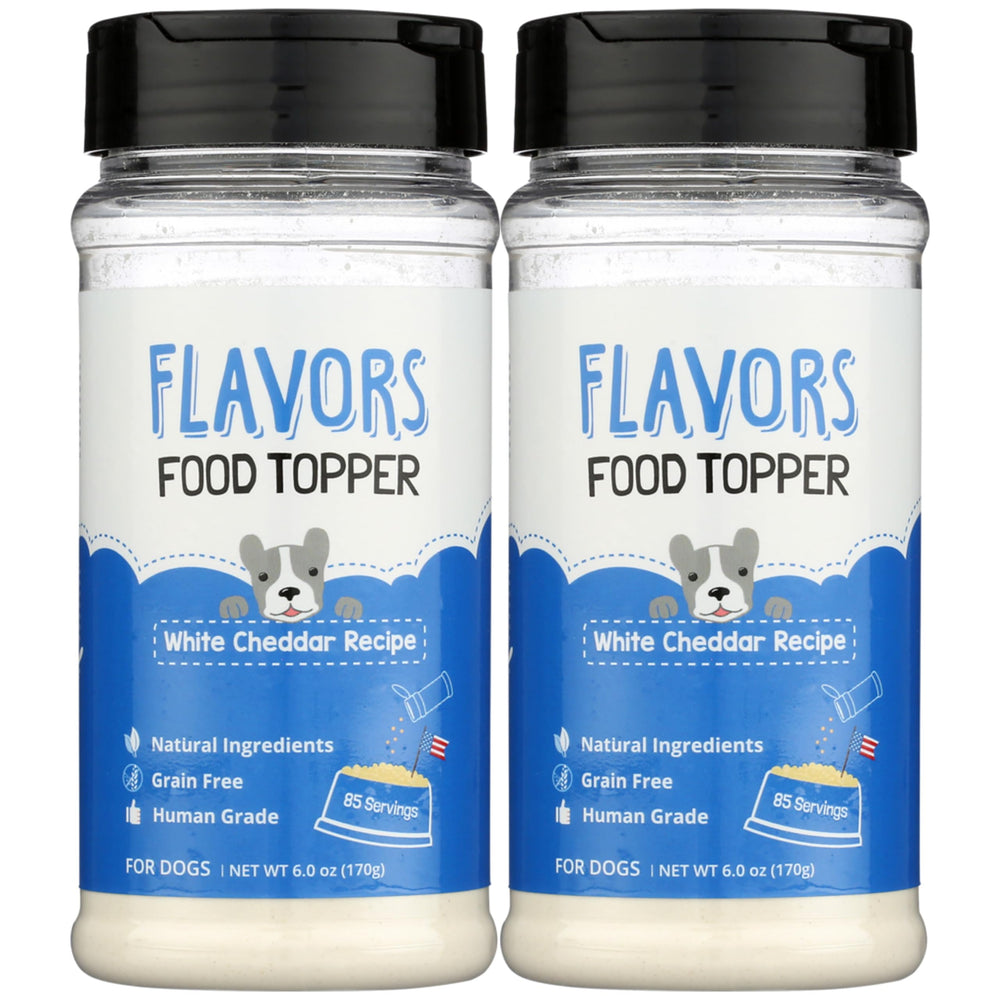 BEAUMONT BASICS Flavors White Cheddar topper on kibble to boost flavor