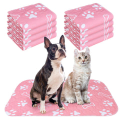 BEAUTYZOO 8-pack washable pee pads, 18x24 inches, ideal for house training.