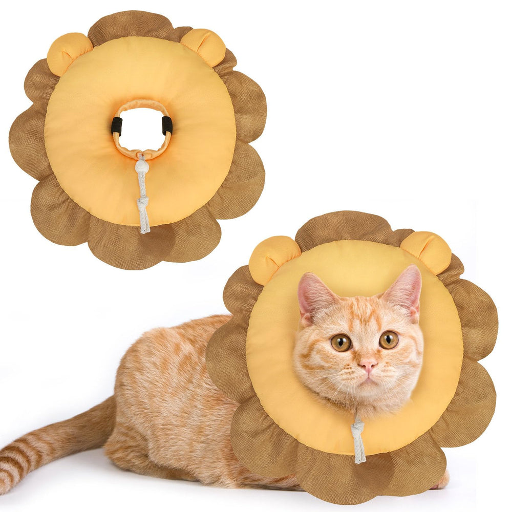 BEAUTYZOO Cat Cone Collar Soft closeup showing plush comfort for cats