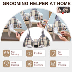 BEAUTYZOO dog hammock sling for secure nail trimming on small pets