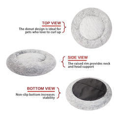 Bedfolks Calming Donut Bed anti-slip bottom keeps mats in place