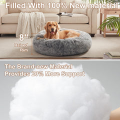 BedStill donut dog bed removable cover for easy washing