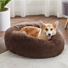 Bedsure donut bed with removable washable cover for easy cleaning