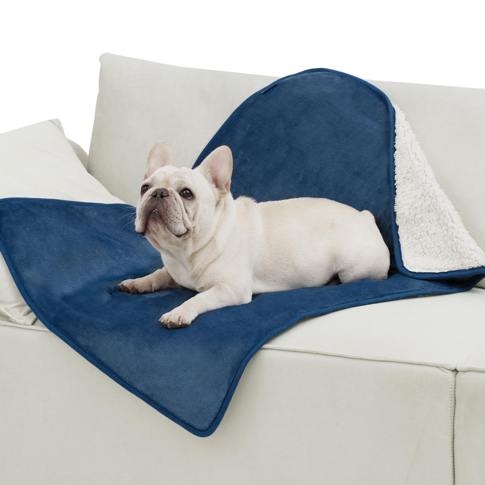 Bedsure cat blanket waterproof membrane close-up showing leak protection.